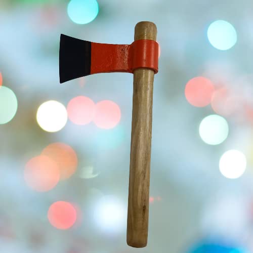 Green Touch With wooden Handle Wooden Cutting Axe,Wood Cutting Axe For Camping,Farming,Gardening,Axe For Wood Cutting,Treel Cutting too,Lakade Kataneka Kuhadi,Fish Cutting Tool,Chicken Cutting tool (Without Handle Reguler)
