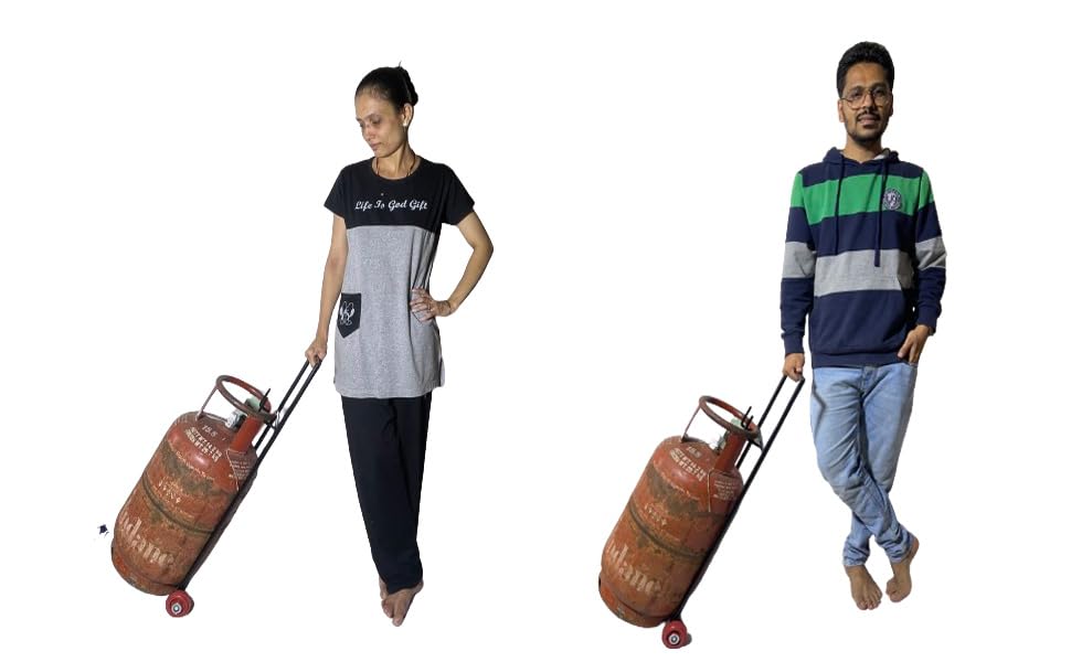 PaGreen Touch Stainless Steel LPG Gas Trolleys: Rust-Free, Heavy-Duty (up to 100kg), User-Friendly, Versatile, Easy to Store and Clean.