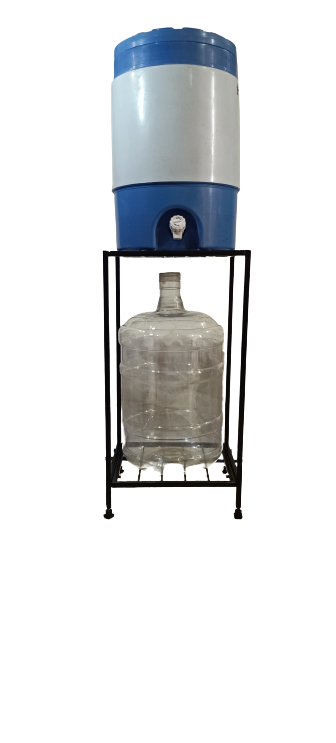 Green Touch Water Dispenser Stand With One Extra 20 liter Bottle Holder Below&Facility Of Glass Holder,Water Can Stand 20 liter, Water Filter Stand For Kitchen,School,Office (Model 1)