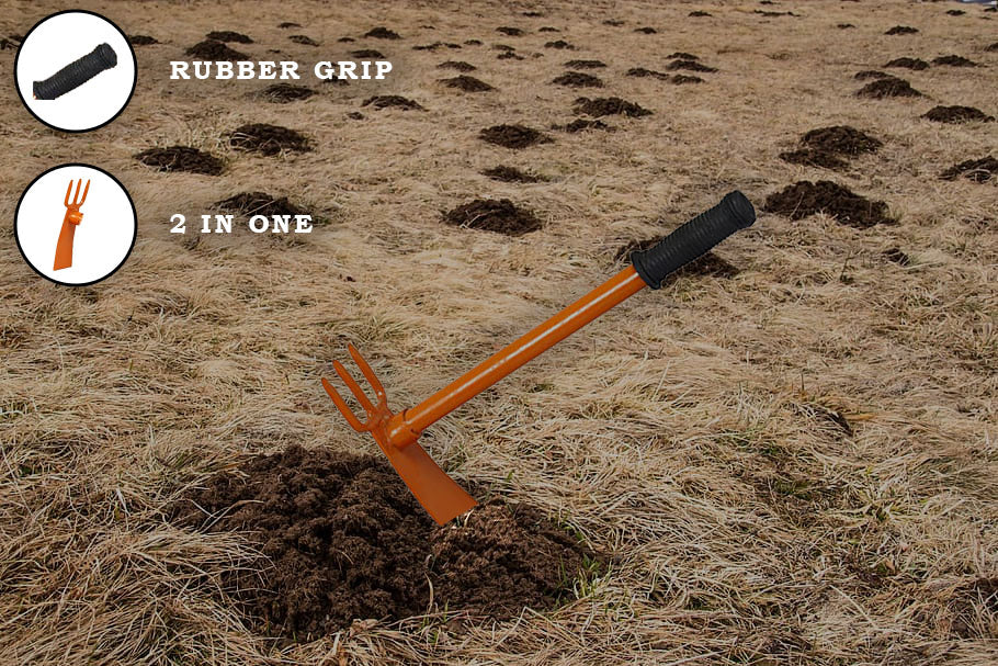 Green Touch  Combo of 4 Garden Tool Set Includes, Garden Hoe, Garden Tiller, Harden Hand Hoe,Cutter- Set of Required Tools