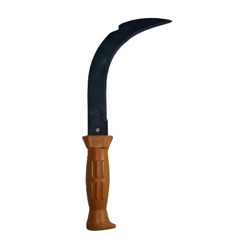 Green Touch  Premium Heavy Dute Garden Grass Cutter with Wooden Handle,Hedge Shear,Lawn Cutter,Garden Pruner,Kassi,Tree Cutter,Gardening tool for cutting, (Curved Pruner)