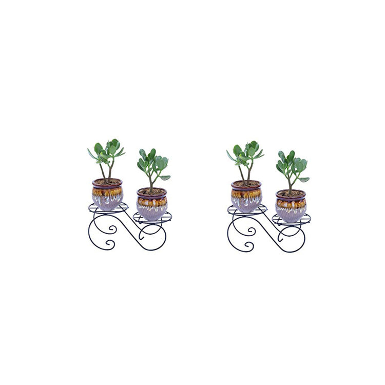 Green Touch  Decorative Look Two Tier Plant Pot Stand For Home,Balcony, Office, Kitchen,Plant stand for home balcony,Gamala Pot Stand Stand,Flower Pot Stand decoration item (Pack of 2)
