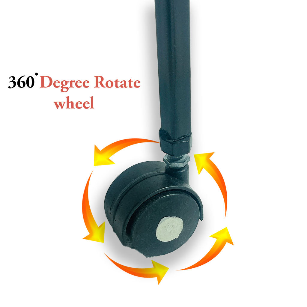 "Heavy Duty Plant Stand with Wheels: Sturdy Iron Construction, 90kg Capacity"