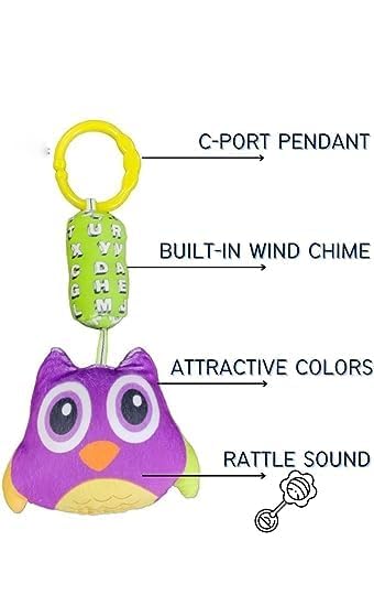 A to Z HuGreen Touch Crib & Stroller Plush Playing Toy Car Hanging Rattles, Hanging Toys,ghodiyu Toy. (Pattern 5)