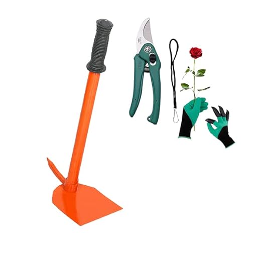 Green Touch  Pack of3 Useful Gardening Combo for Home/Balcony/Terrace/Indoor/Outdoor Gardening,Gardening Hoe Cutter,Garden Gloves (Tools Combo 6)