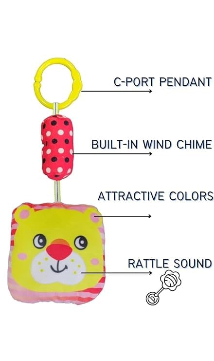 Green Touch  Cradle Crib & Stroller Plush Playing Toy Car Hanging Rattles, Hanging Toys,ghodiyu Toy. (Pattern 6)