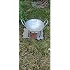 Green Touch  Bonfire Pit for Outdoor Campfire Bowl for Garden Use, Outdoor Camping Barbeque Making with Round SS Stand,Wooden Fire,Heavy-Duty Portable Fire Pit/Bonfir,for Terrace/Balcony