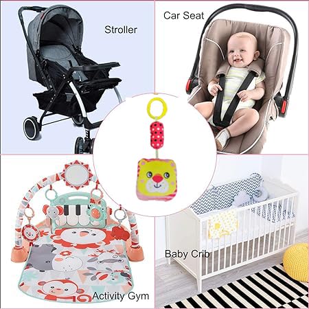Green Touch  Cradle Crib & Stroller Plush Playing Toy Car Hanging Rattles, Hanging Toys,ghodiyu Toy. (Pattern 6)