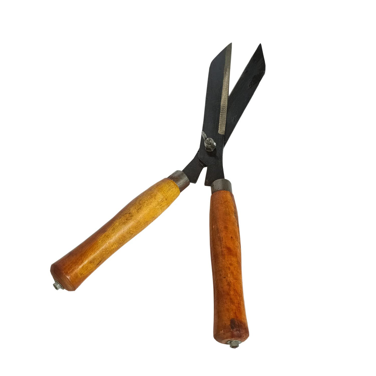 Green Touch  Premium Heavy Dute Garden Grass Cutter with Wooden Handle,Hedge Shear,Lawn Cutter,Garden Pruner,Kassi,Tree Cutter,Gardening tool for cutting, (Curved Pruner)