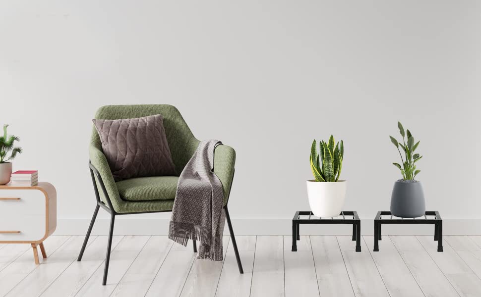 Green Touch Pack of 8 Spe. Edition Decorative Planter Stand For Indoor and outdoor,Home,Kitchen,Terrace,Garden,Office,Schools,Hotel,restaurants,stands For Balcony garden Decore Items home office (Spe Edition 1)
