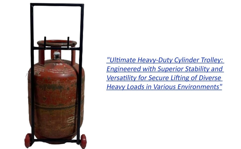PaGreen Touch  Stainless Steel LPG Gas Trolleys: Rust-Free, Heavy-Duty (up to 100kg), User-Friendly, Versatile, Easy to Store and Clean.