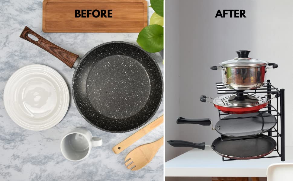 green touch Maximize your kitchen's efficiency with our space-saving Tawa Kaday Stand