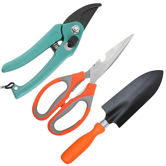 Green Touch Gardening Trowel, Scissor and Hedge Cutter