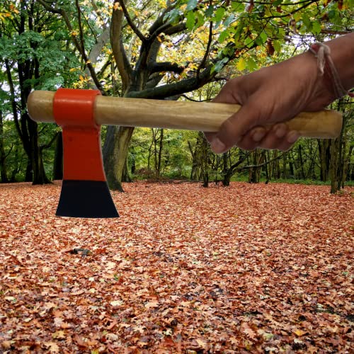 Green Touch  With wooden Handle Wooden Cutting Axe,Wood Cutting Axe For Camping,Farming,Gardening,Axe For Wood Cutting,Treel Cutting too,Lakade Kataneka Kuhadi,Fish Cutting Tool,Chicken Cutting tool (Without Handle Reguler)