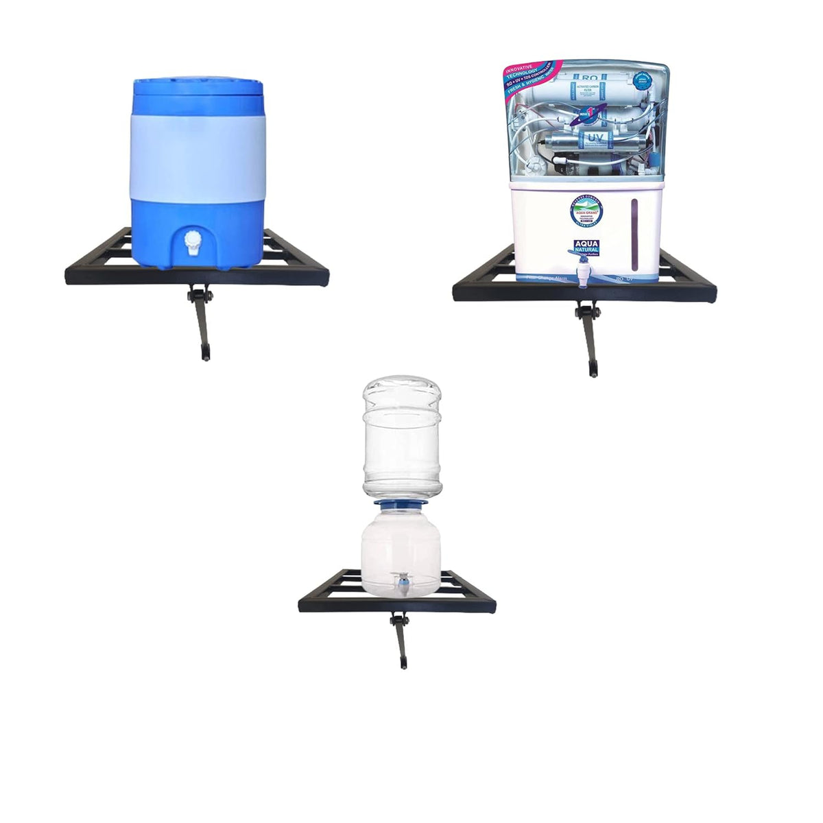 Green Touch "Versatile Water Filter Stand: Kitchen, Wall, and Dispenser Compatible"