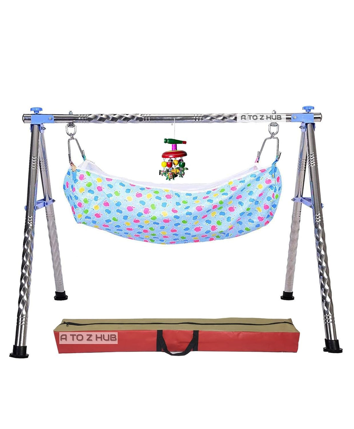 Green Touch  Wooden Hanging Toys for New Born Baby Rattle Crinkle Squeaky Toy Car Seat Stroller Toys Cradle/jhula/parna/Swing Hanging Toy for Infant Babies Boys and Girls (Pattern 3)