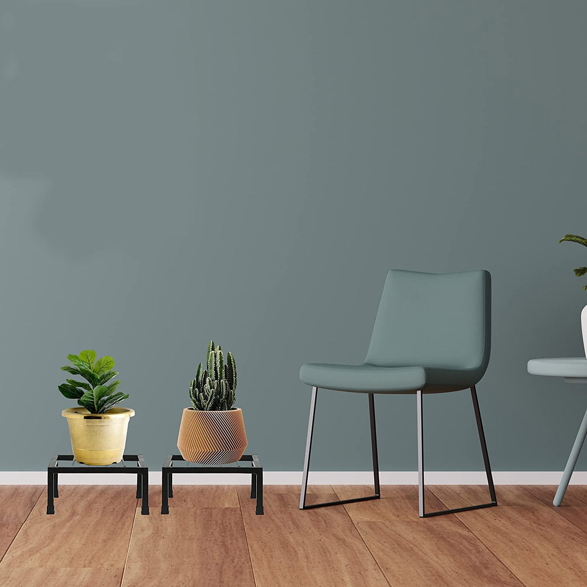 Green Touch Pack of 8 Spe. Edition Decorative Planter Stand For Indoor and outdoor,Home,Kitchen,Terrace,Garden,Office,Schools,Hotel,restaurants,stands For Balcony garden Decore Items home office (Spe Edition 1)