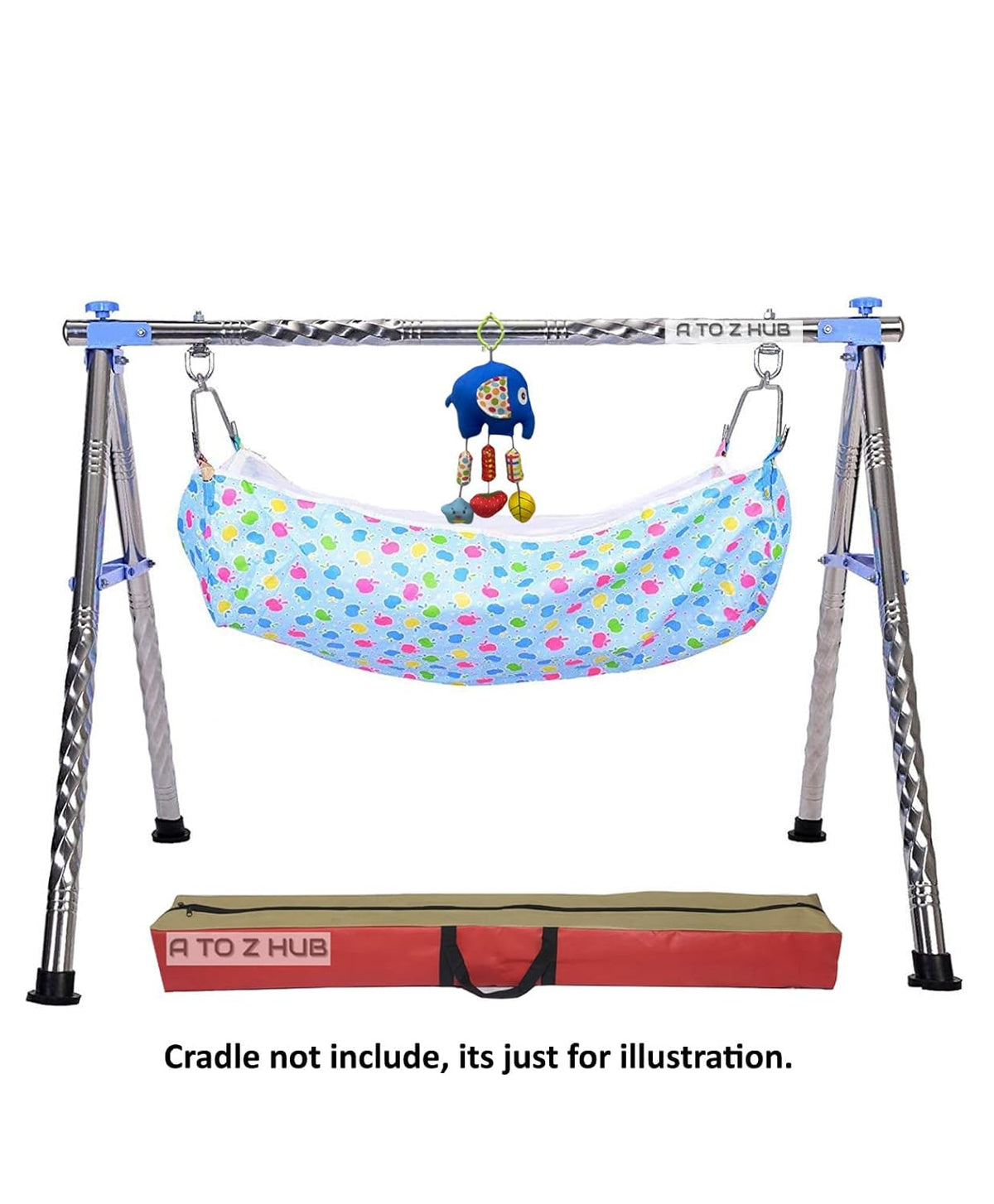 Green Touch Baby Cradle Crib & Stroller Plush Playing Toy Car Hanging Rattles, Hanging Toys,ghodiyu Toy. (Pattern 1)