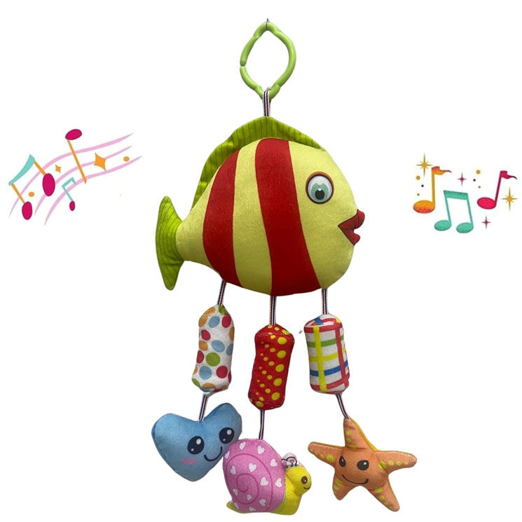 Green Touch Baby Cradle Crib & Stroller Plush Playing Toy Car Hanging Rattles, Hanging Toys,ghodiyu Toy. (Pattern 2)