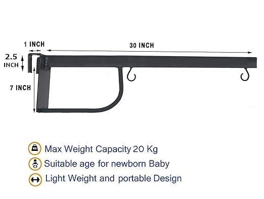 Green Touch  Baby Cradle Window Metal Hanger/Ghodiyu/Swing/Parna/Jhula For New Born Baby,