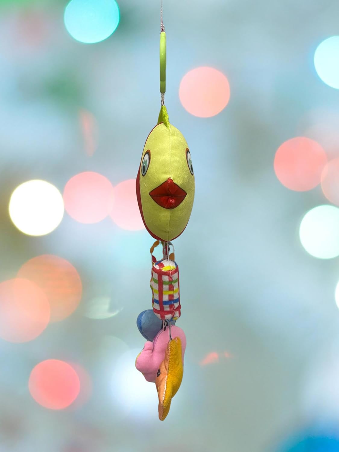 Green Touch Baby Cradle Crib & Stroller Plush Playing Toy Car Hanging Rattles, Hanging Toys,ghodiyu Toy. (Pattern 2)