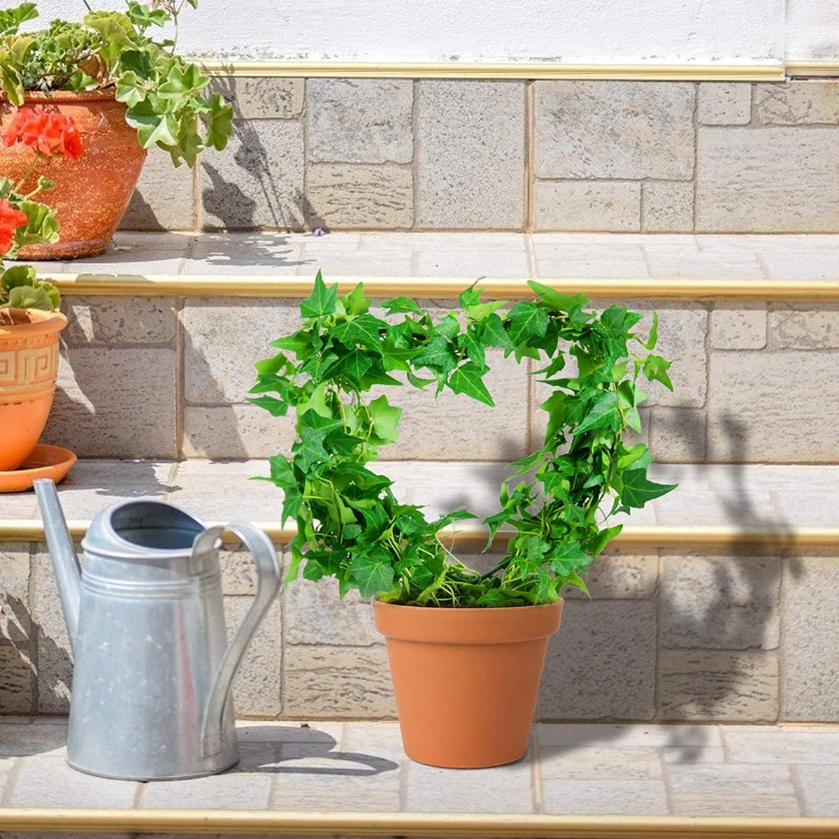 green touch  Spe. Edition Decorative Heart Shape Planter Stand,Plant Supporter,Plant Climber,Plant Decore,Garden Decore plant straightener For Home,Kitchen,Terrace,Garden