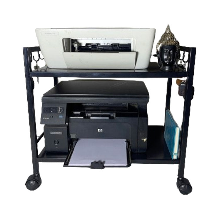 Green Touch Office Printer Stand Office Organizer (2 Tier)