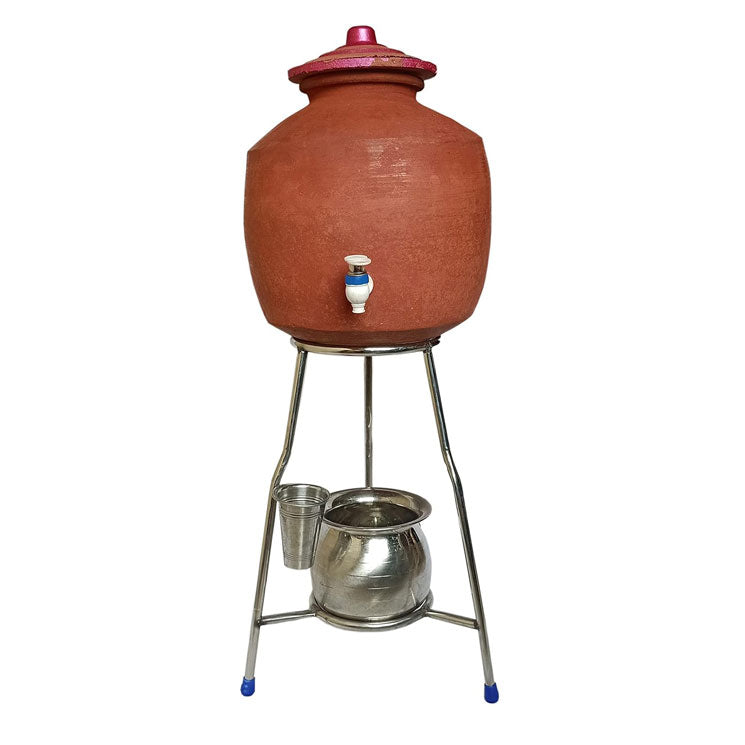 Green Touch  combo of 2 Water Pot Stand have water drop stand below and facility of glass holder Water Pot Holder,Water Pot Stand,Matki Stand,erthen pot stand,kitchen stand,kitchen items,kitchen holder