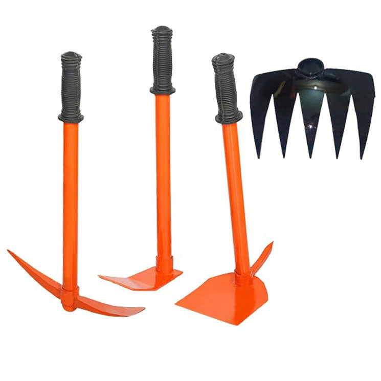 Green Touch  Combo of 4 Garden Tool Set Includes, Garden Hoe, Garden Tiller, Harden Hand Hoe,Cutter- Set of Required Tools