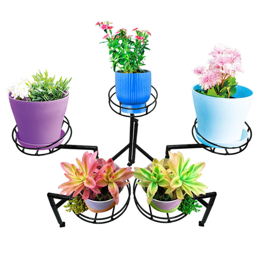 Adjustable Drone-Style Plant Stand – Innovative 5-in-1 Movable Shelf Design for Indoor & Outdoor Use (Corner & Free-Standing)